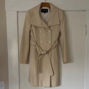 GUESS Women's Beige Double-Breasted Coat